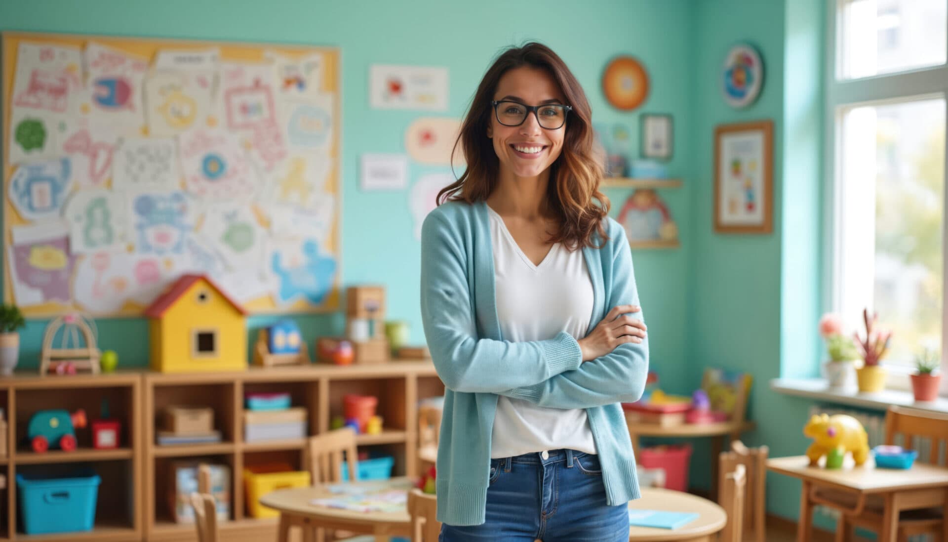 A Devine Schools teacher in her classroom