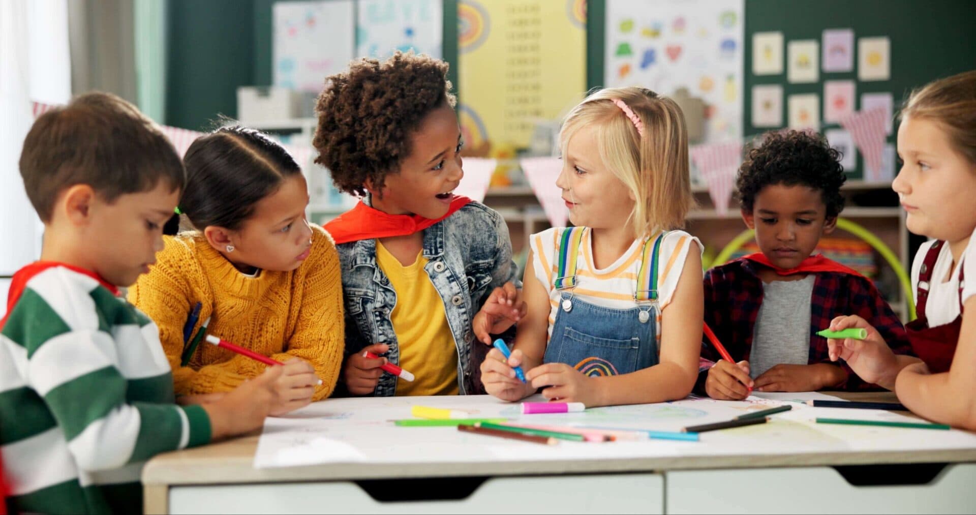 Children playing together at The Devine Schools